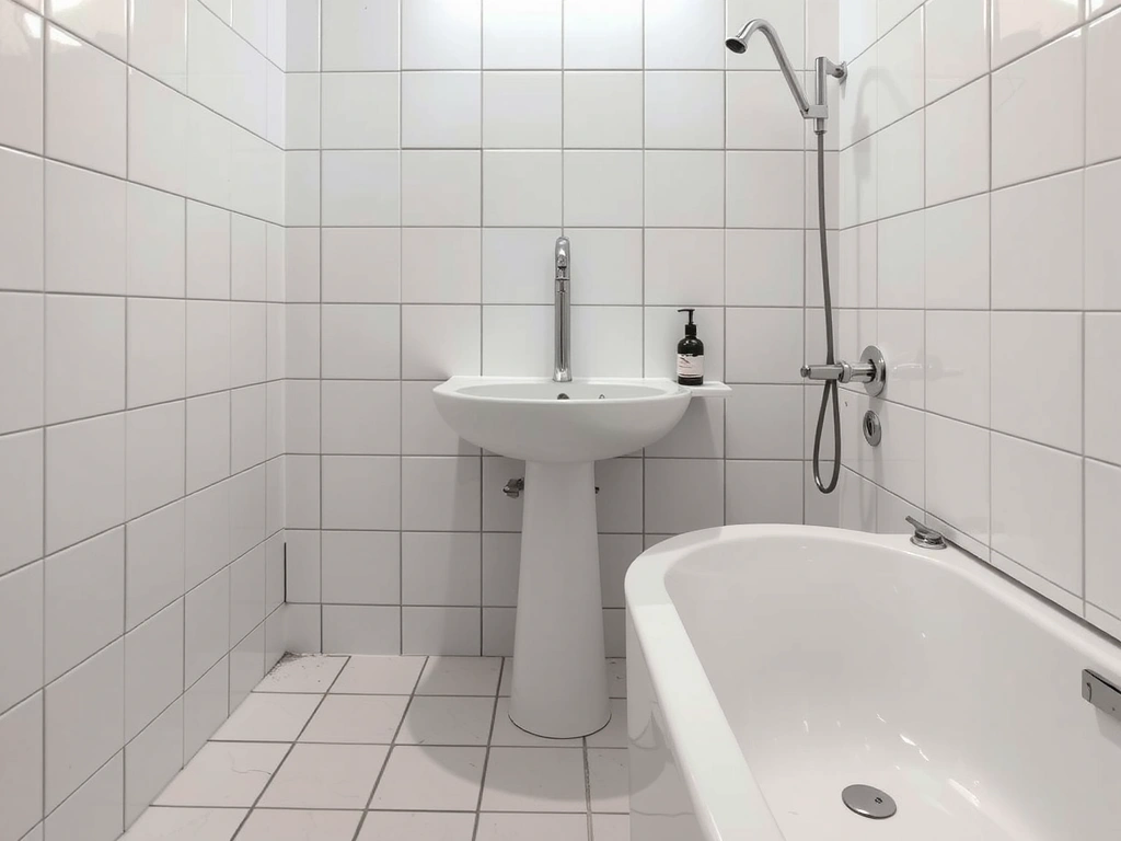 Salle de bain blanche